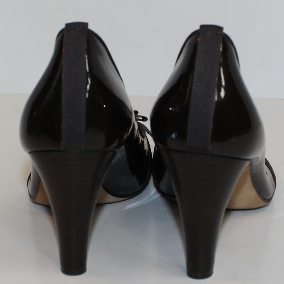 Antonio Melani Chocolate Brwn Patent Leather Pumps - Picture 3 of 7